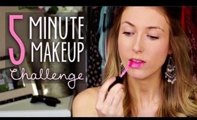 5 Minute Makeup Challenge || Drugstore Edition!