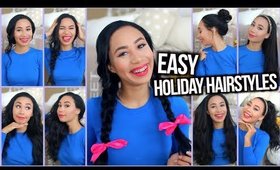 Easy Heatless Hairstyles for the Holidays + Holiday Curls Tutorial!