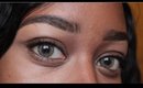 Desio Contact lense Review  Carmel Brown on Dark eyes in Natural Light