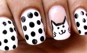 Cat Nail Art Designs - Freehand Nail Art Design Do It Yourself Tutorial Easy Beginners Nails