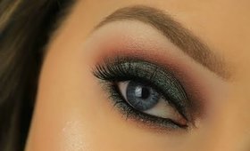 Beginners Dramatic Smokey Eye using just 1 Brush & 1 Eyeshadow!