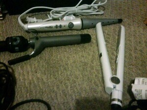 I got the Hot Shot Tools Flat Iron and got a free curling iron. I didn't like it- returned it n they let me keep the curling iron! So I decided to try the Jilbere Nano Ceramic Flat Iron n received the Taper Curling Iron free! Lets c how it works! 