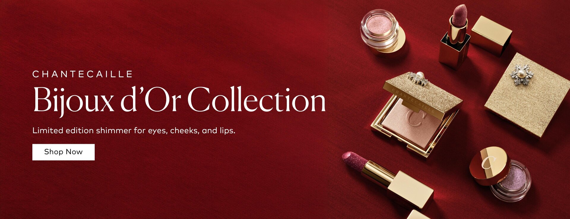 Shimmering eyes, luminous cheeks, and metallic lips: discover Chantecaille’s limited edition holiday collection at Beautylish.com