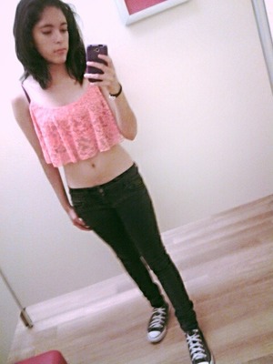 Never have I put on something frilly or short ><