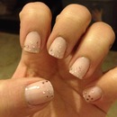 Simple glitter nail design!