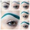 Black brows to teal brows!