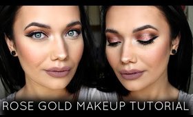 Glowing Rose Gold Makeup Tutorial | Colourpop + Anastasia Beverly Hills