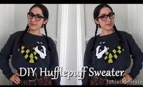 DIY Hufflepuff Sweater