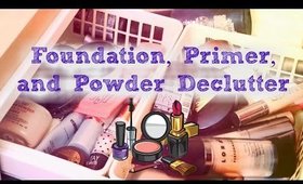 Decluterring my Makeup Part 2 | Foundation, Primer, and Powder | Declutter Series | Rosa Klochkov