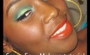 Makeup tutorial | Green Envy w/ Orange lips