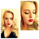 Red Lips and Vintage Hair