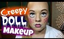 Creepy Doll Makeup Tutorial: Halloween 2014