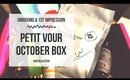 Petit Vour October Box - Unboxing & 1st Impressions - Cruelty free & Vegan Beauty | Queen Lila