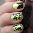 Neon with black shatter