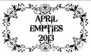 April Empties 2013