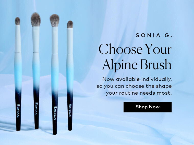 When this anticipated set launched, our community quickly noticed the difference thoughtful brush design can make. Now, the four Sonia G. Alpine Series Eye Brushes are available individually, so you can choose the shape your routine needs most. Shop them here at Beautylish.com
