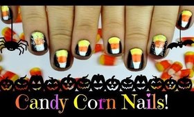 Candy Corn Nail Art ~ Halloween Tutorial