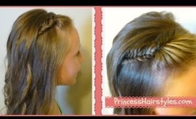 Picture Day Hairstyles, French Fishtail Braid Bangs And Curls, Princess Hairstyles
