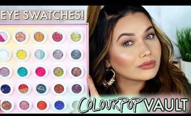 EYE SWATCHES | COLOURPOP Is This Real Life? Super Shock Shadow Vault