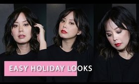 3 EASY HOLIDAY MAKEUP LOOKS