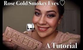 Naked3 Tutorial | Rose Gold Smokey Eyes