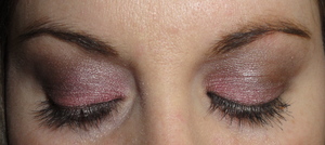 Shimmery Pink and Brown Makeup of the Day