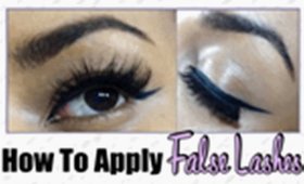 How To Apply False Eyelashes Yourself ♡ Beginner Friendly