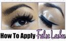 How To Apply False Eyelashes Yourself ♡ Beginner Friendly