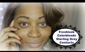 How To Apply Contacts With Stiletto Nails | Freshlook Sterling Grey Colorblends