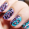 Funky Leopard Nails