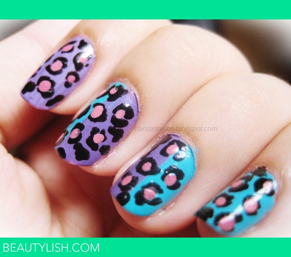 Funky Leopard Nails | Clarisse L.'s (clarisselitiatco) Photo | Beautylish