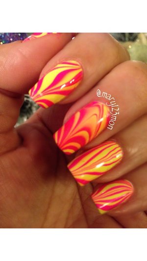 Watermarble using pipedream Polish 