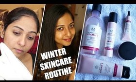 MORNING & NIGHT TIME SKINCARE ROUTINE with THE BODY SHOP Vitamin E Range | REVIEW, DEMO + GIVEAWAY