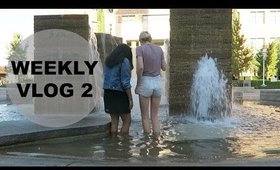 Weekly Vlog 2: Swimming in Fountains, LA, & Making a Movie | ScarlettHeartsMakeup