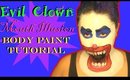 Evil Clown ~Mouth Illusion~ Body Paint Tutorial (NoBlandMakeup)