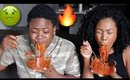 EXTREME SPICY NOODLE CHALLENGE (BABY GETS SICK)