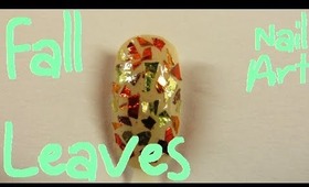 Nails nails nails! - Fall leaves/Flake Tutorial