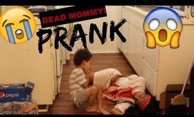 Dead Mommy PRANK On 3year old !!! (HE GETS SCARED!)