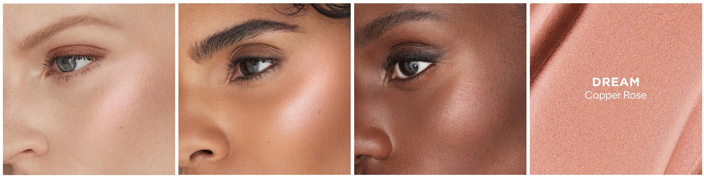 Hourglass Unreal Liquid Highlighter in shade Dream on models