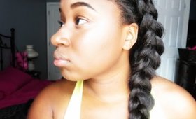 Chunky loose side braid Tutorial-Clip ins