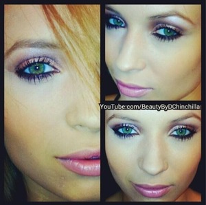 Green eyes pop with this coppery metallic look paired with a dark outline on the bottom lash!!