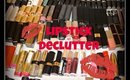 182 LIPSTICKS : Declutter With Me!!!