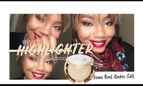 MY HIGHLIGHTER LOOKBOOK: Becca Pearl Flashes Gold