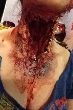 I got bored one day and decided to play around with some liquid latex and some fake blood.