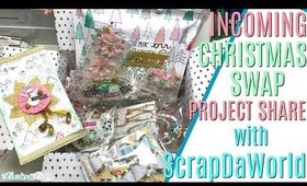 Incoming Swap with Scrapdaworld unboxing using Snow and Cocoa Collection, 12 Day of Christmas Day 10