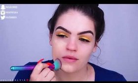 Summer YELLOW Eyeshadow Makeup Tutorial