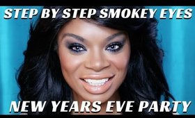 New Years Eve Smokey Eyes Step by Step | Glitter Party Makeup Tutorial - mathias4makeup