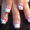 Wild Hello Kitty Nails. 