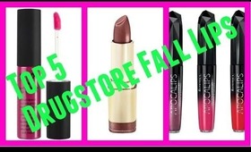 Top 5 Drugstore Fall Lip Colors- Falling to Autumn Collab