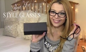 How to Style Glasses 3 Outfits + Classic Specs Review | TheStylesMeow